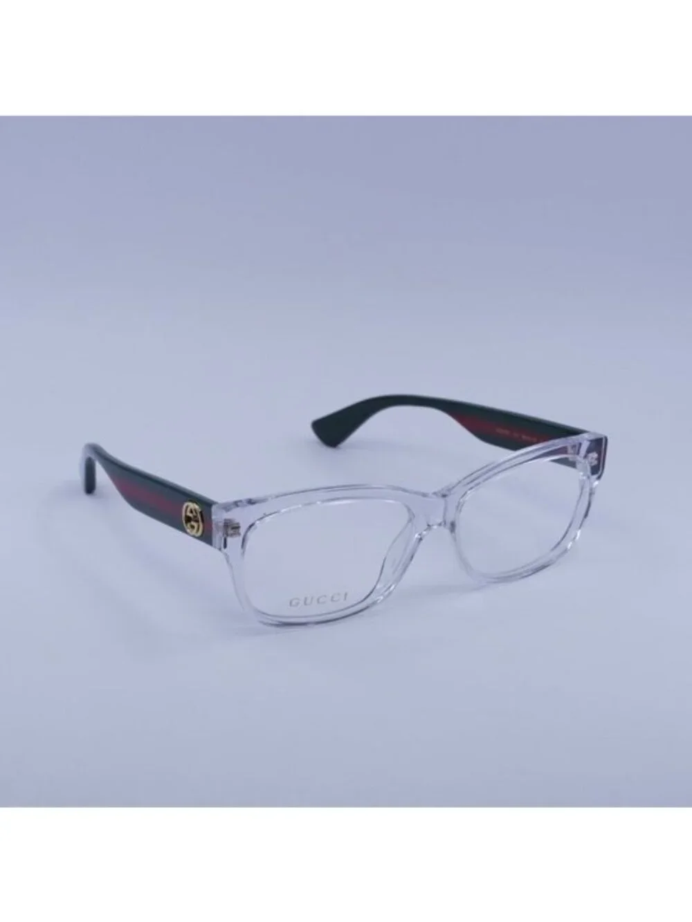 Gucci GG0278O 016 Eyeglasses Crystal 55mm Rectangle Frame
